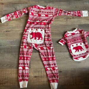 Hatley Little Blue House matching toddler/dog PJs